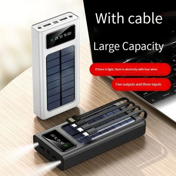 SOLARNI POWER BANK - Sa bežičnim punjenjem 20.000mAh