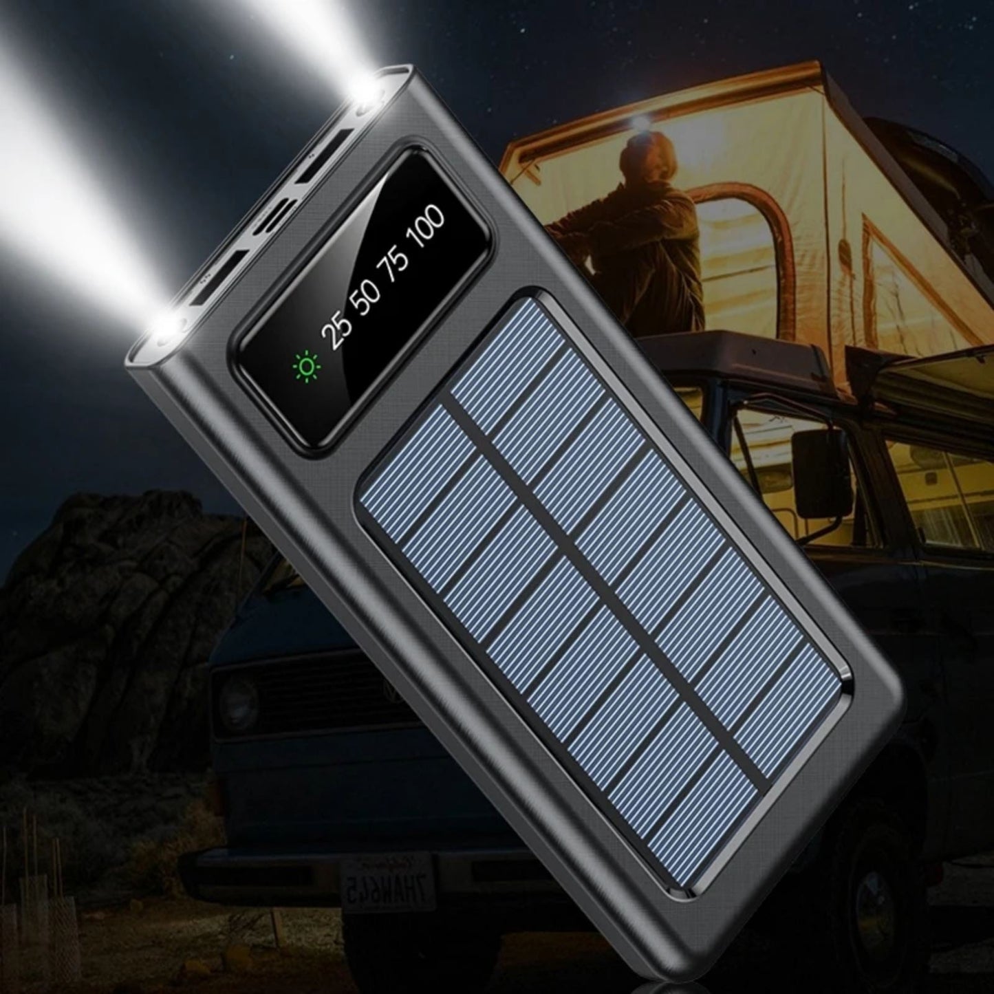 SOLARNI POWER BANK - Sa bežičnim punjenjem 20.000mAh