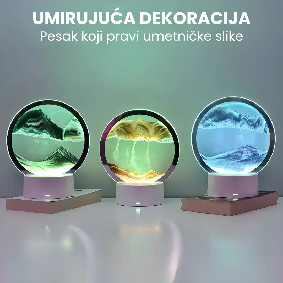 Peščana LED lampa