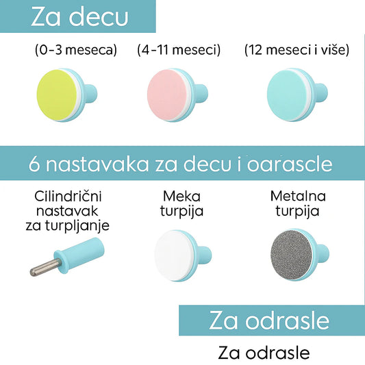 Električna turpija za bebe
